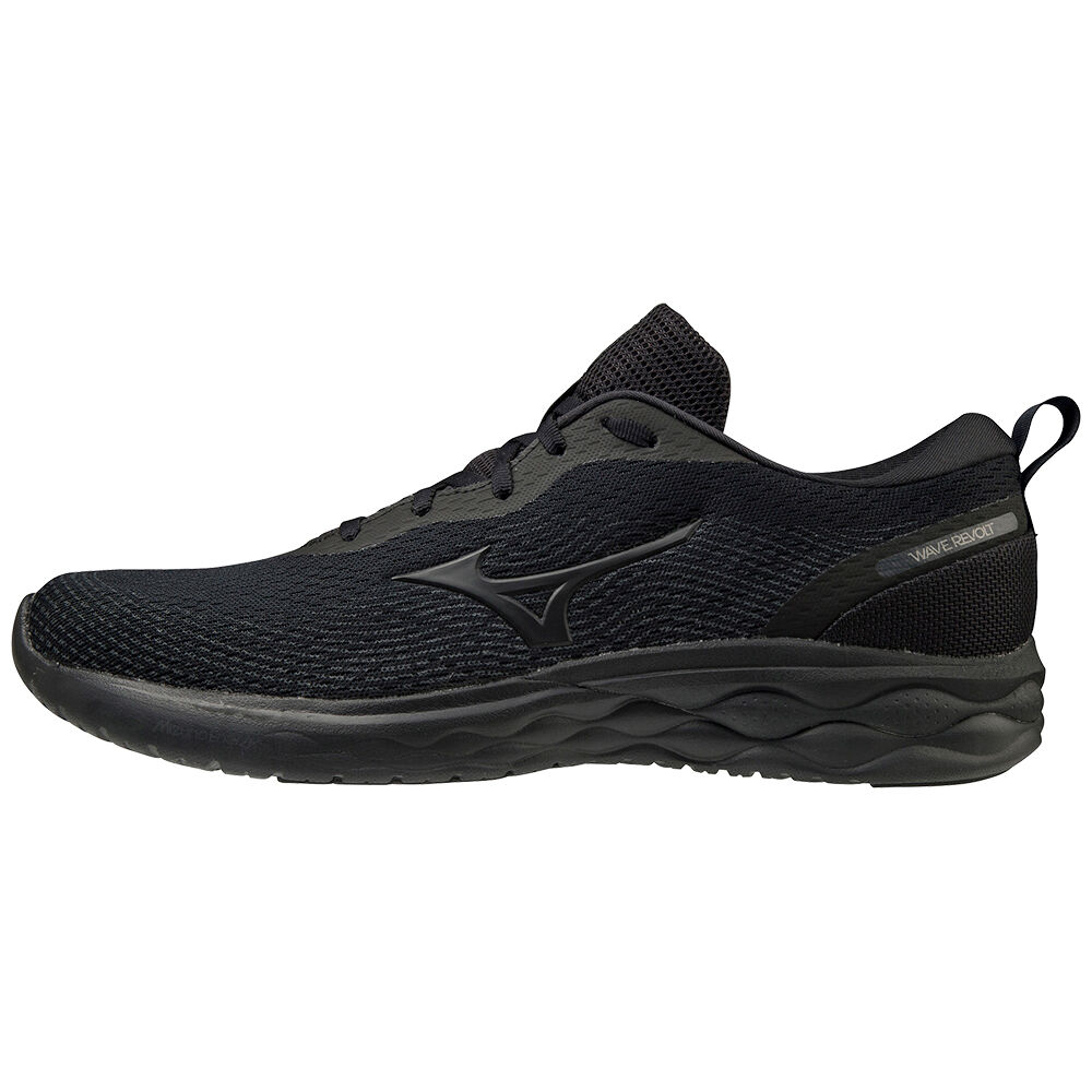 Mens Mizuno Wave Revolt Running Shoes Black Philippines (TMWQFO459)